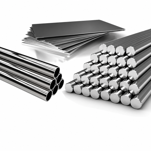Alloy plate, round bar, and tube forms