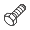 Hex bolts product form icon