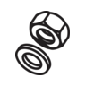 Nuts and washers product form icon