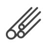 Round bar product form icon